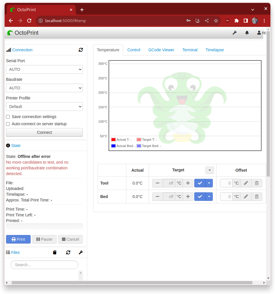 Octoprint Fail Octoprint Fail