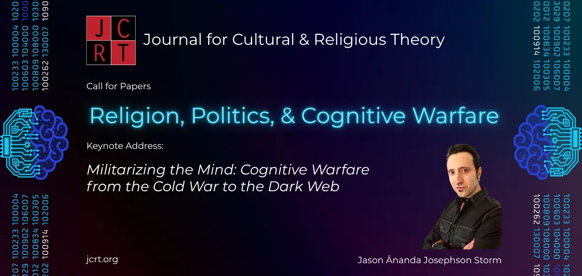 Conference flyer featuring the keynote speaker Jason Josephson and a brain/computer hybrid image.