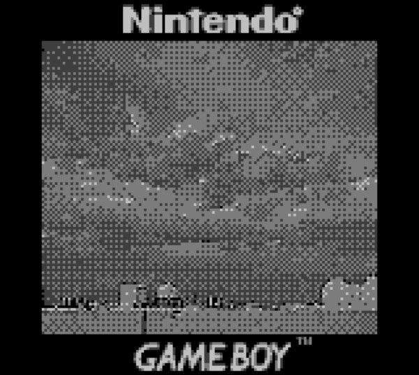 Picture of dark clouds, taken with an emulated gameboy camera.
It's pixelated and somewhat unintellegible but you can make out the clouds' floof.