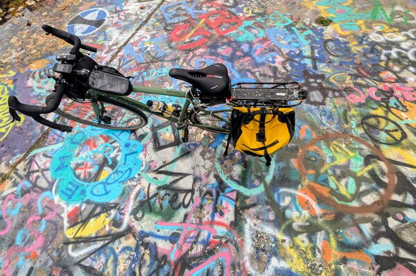 My bike at Pittsburgh's Color Park.