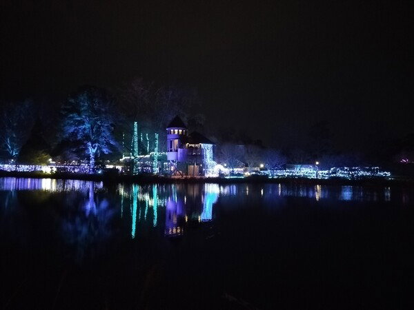 Christmas lights at Lewis Ginter Gardens