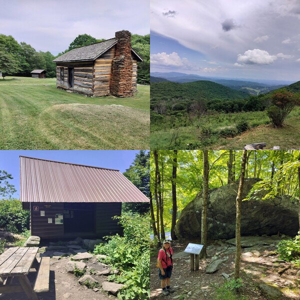 Photo collage from Grayson Highlands - AT and park