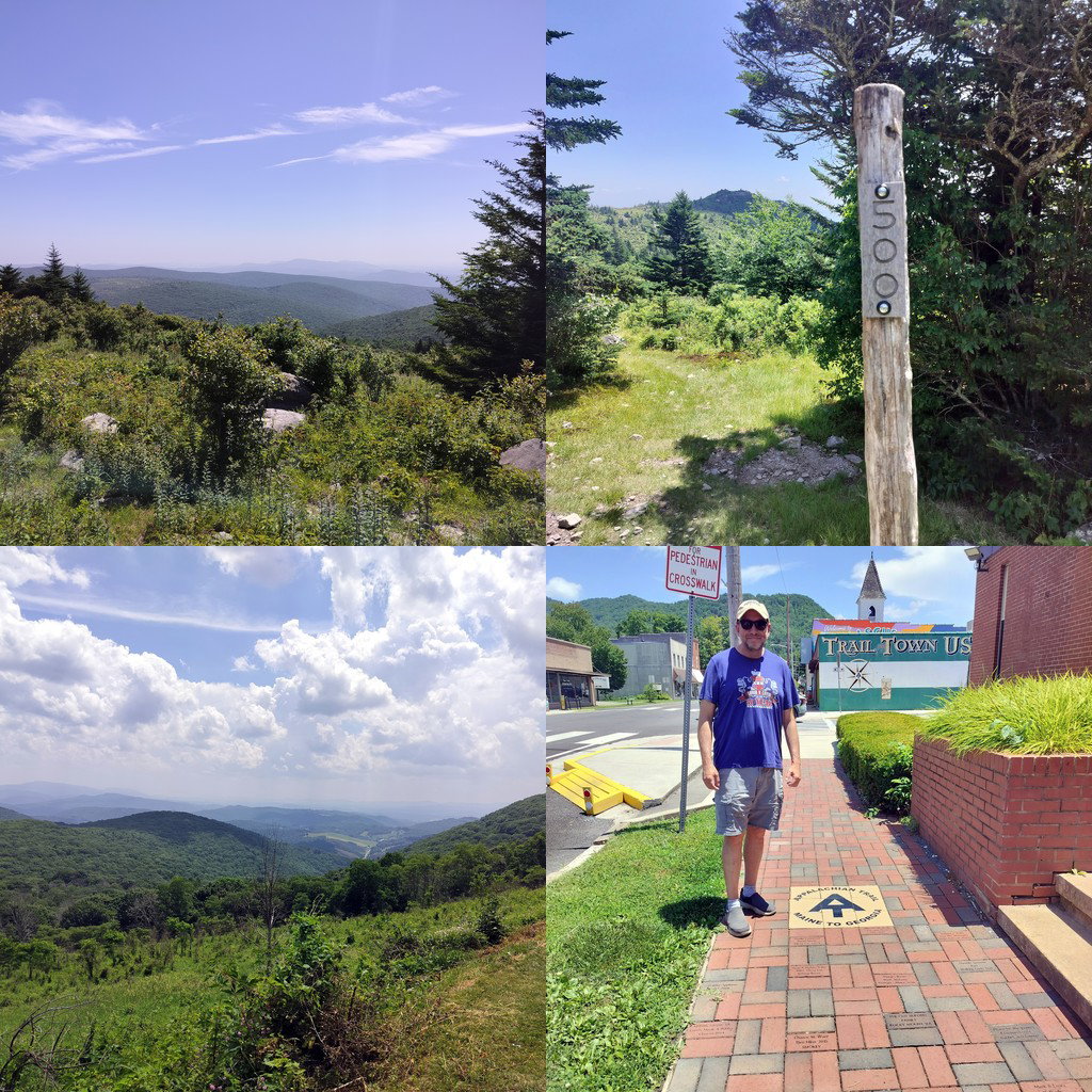 Photo collage from Grayson Highlands  - AT and Damascus