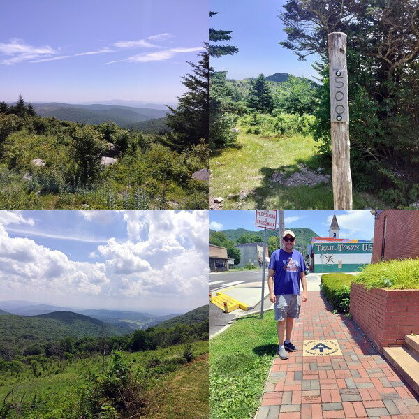 Photo collage from Grayson Highlands  - AT and Damascus