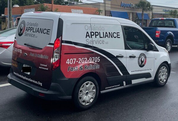 This afternoon, an Orlando Appliance Service LLC service vehicle was driving down US-527. The 3-word descriptive .ORG domain printed on their vehicle appears to have expired at some point and they migrated over to the .COM variant of their brand, which was an excellent move in my opinion.
