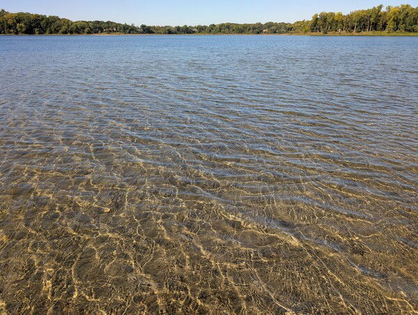 Bush Lake looking calm.
