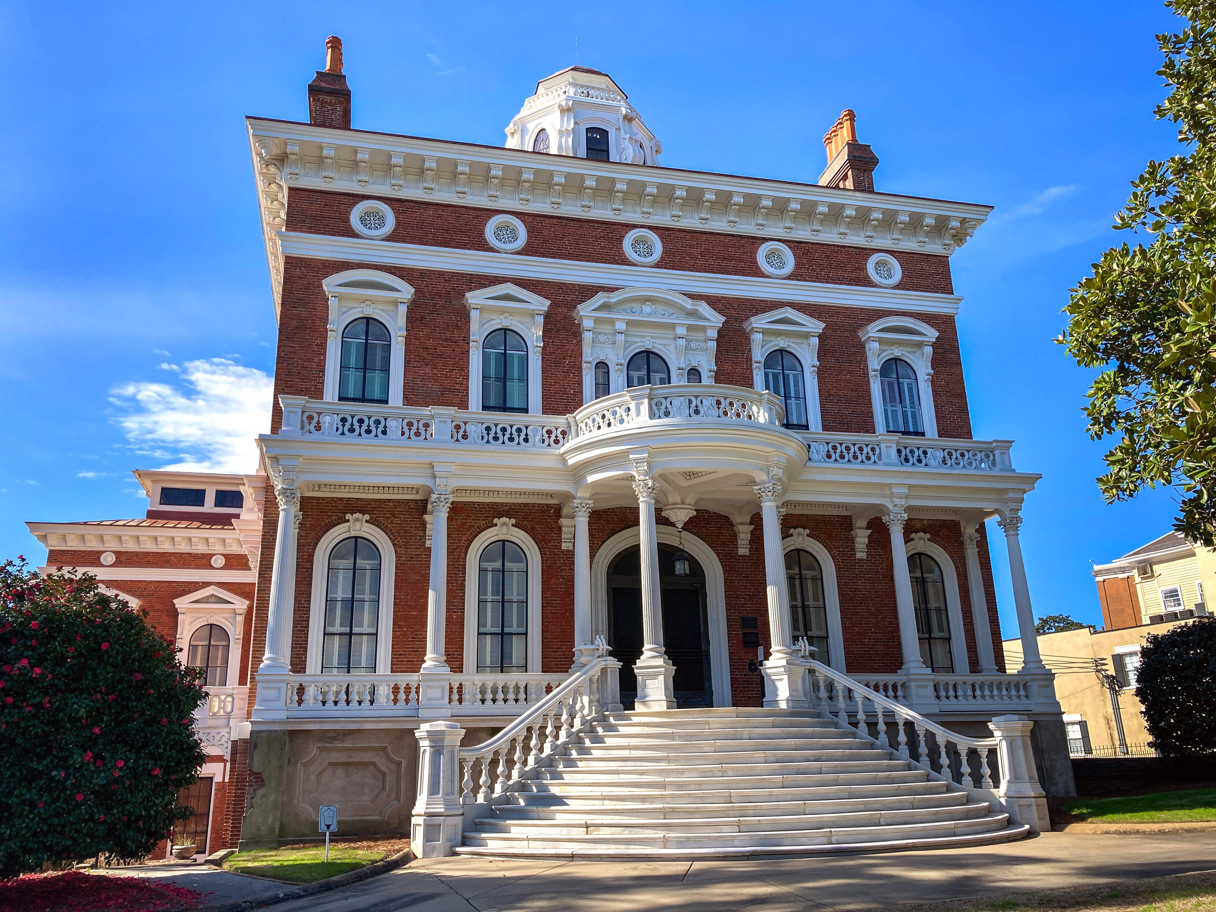 Daily Snap #8: The Hay House is a magnificent historical landmark in the heart of Macon, Georgia. Construction began in 1855 and was completed in 1859. The house was recognized as a National Historic Landmark in 1974. It covers an area of 16,000 square feet and comprises 24 principal rooms.