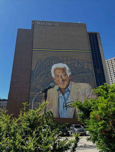 The Bob Uecker mural in Milwaukee. 