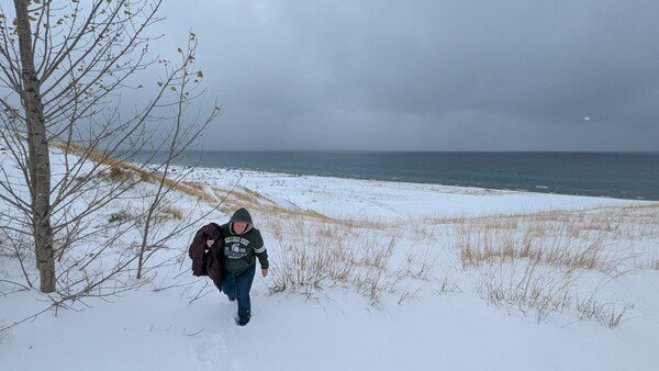 Hiking at Sleeping Bear Dunes