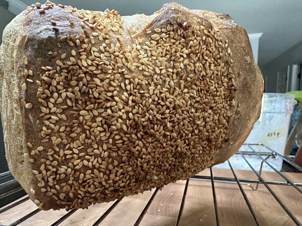 The Standard Loaf, but I put sesame seeds on top.