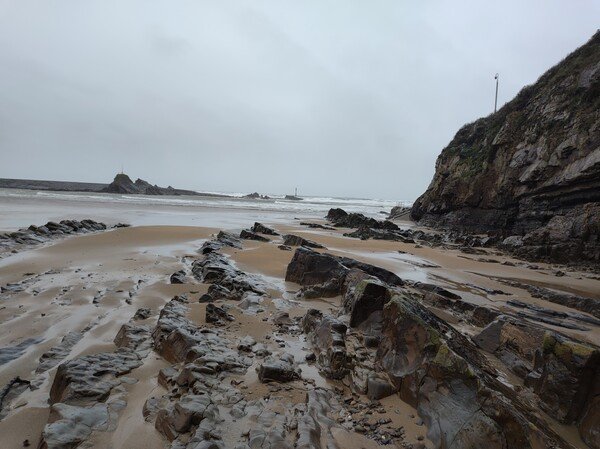 A rocky, Cornish beach
