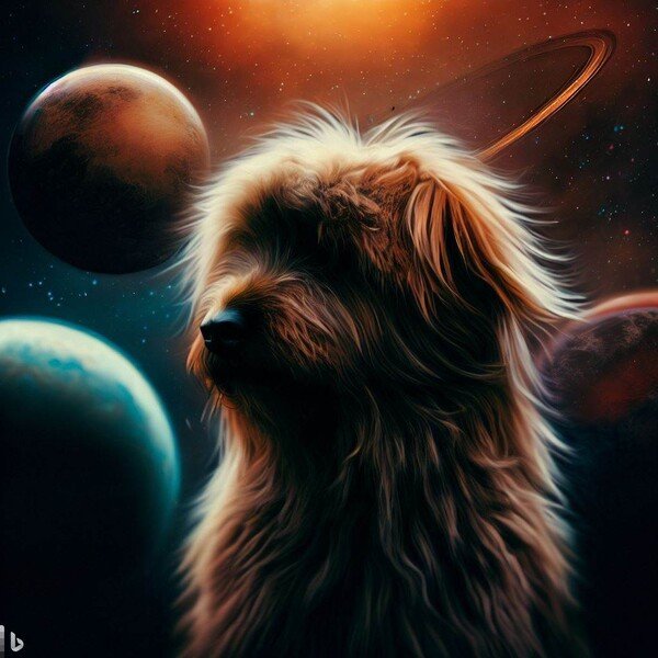 📷 A dog created by Bing Image Creator