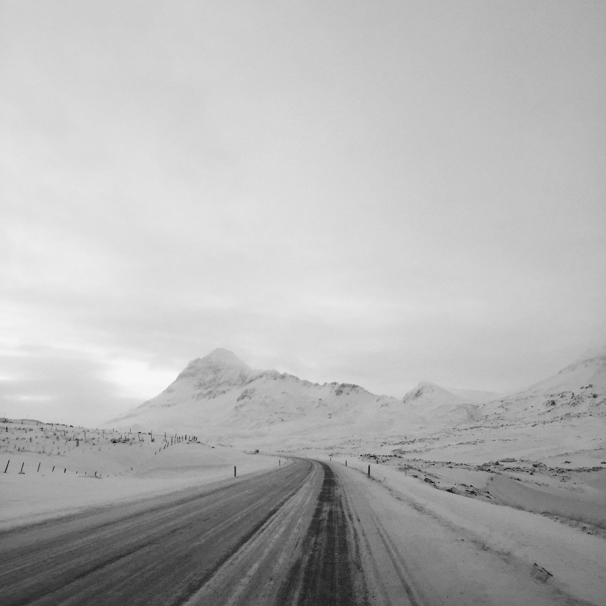 Öxnadalur, Iceland in vinter