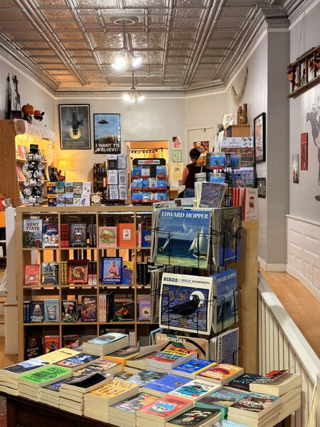Winchester Book Gallery on the downtown mall. Support your independent book sellers!