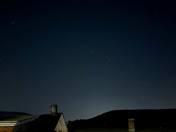 The sky and stars from my garage steps.