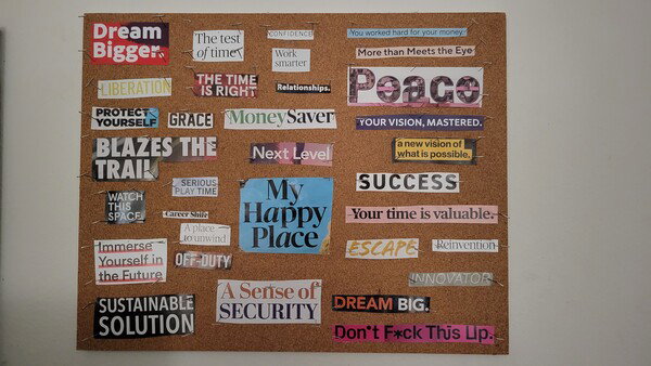 My 2024 vision board.
