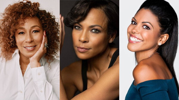 from left to right, Tamara Tunie, Daphnée Duplaix, Karla Mosley