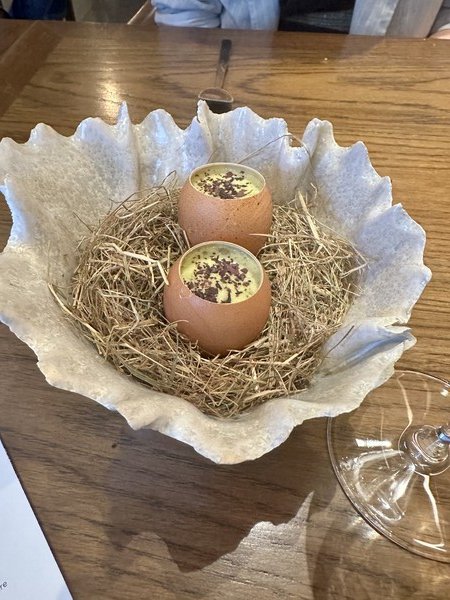 Custardy eggs from Aniar