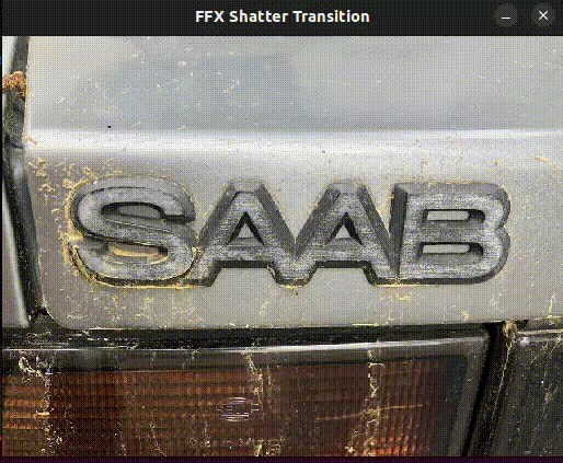 Pollonated Saab emblem with FFX battle transition