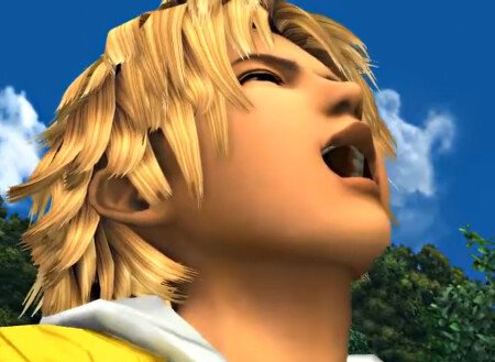 Tidus laughing from FFX