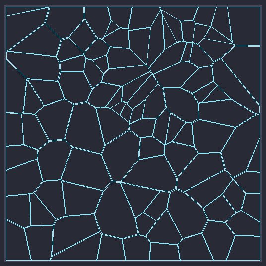 A Voronoi diagram made to look like broken glass
