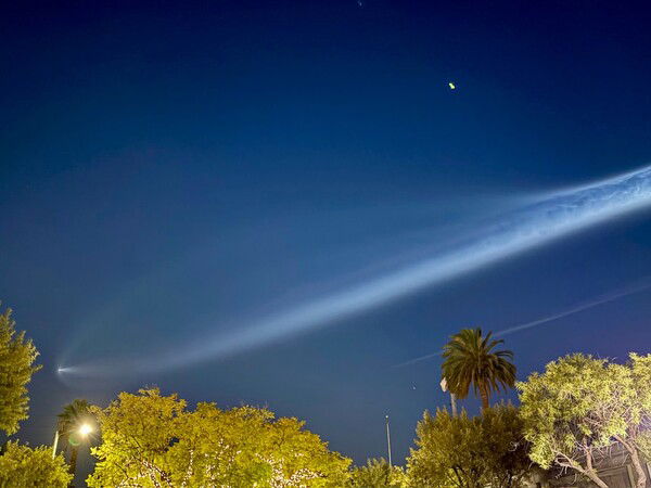 I finally caught one of those rocket launches.