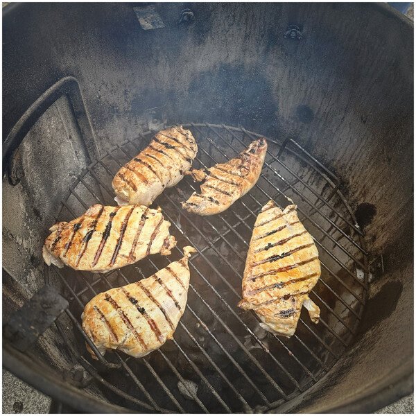 Grilled some chicken for fajitas in my smoker tonjte and was really pleased with how it all turned out!
