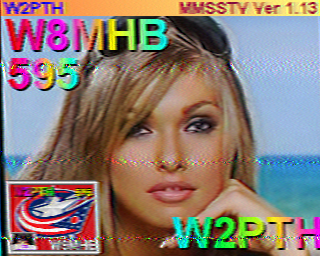 SSTV frame from W2PTH