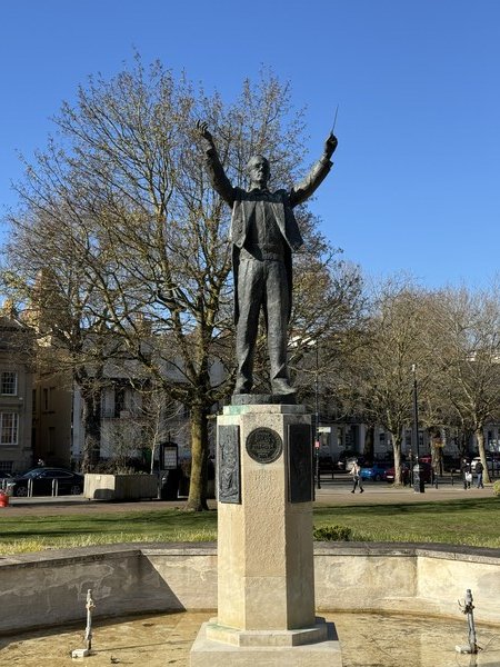 The Holst statue in Cheltenham. 