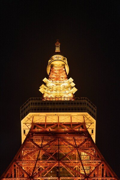 Tokyo tower at night