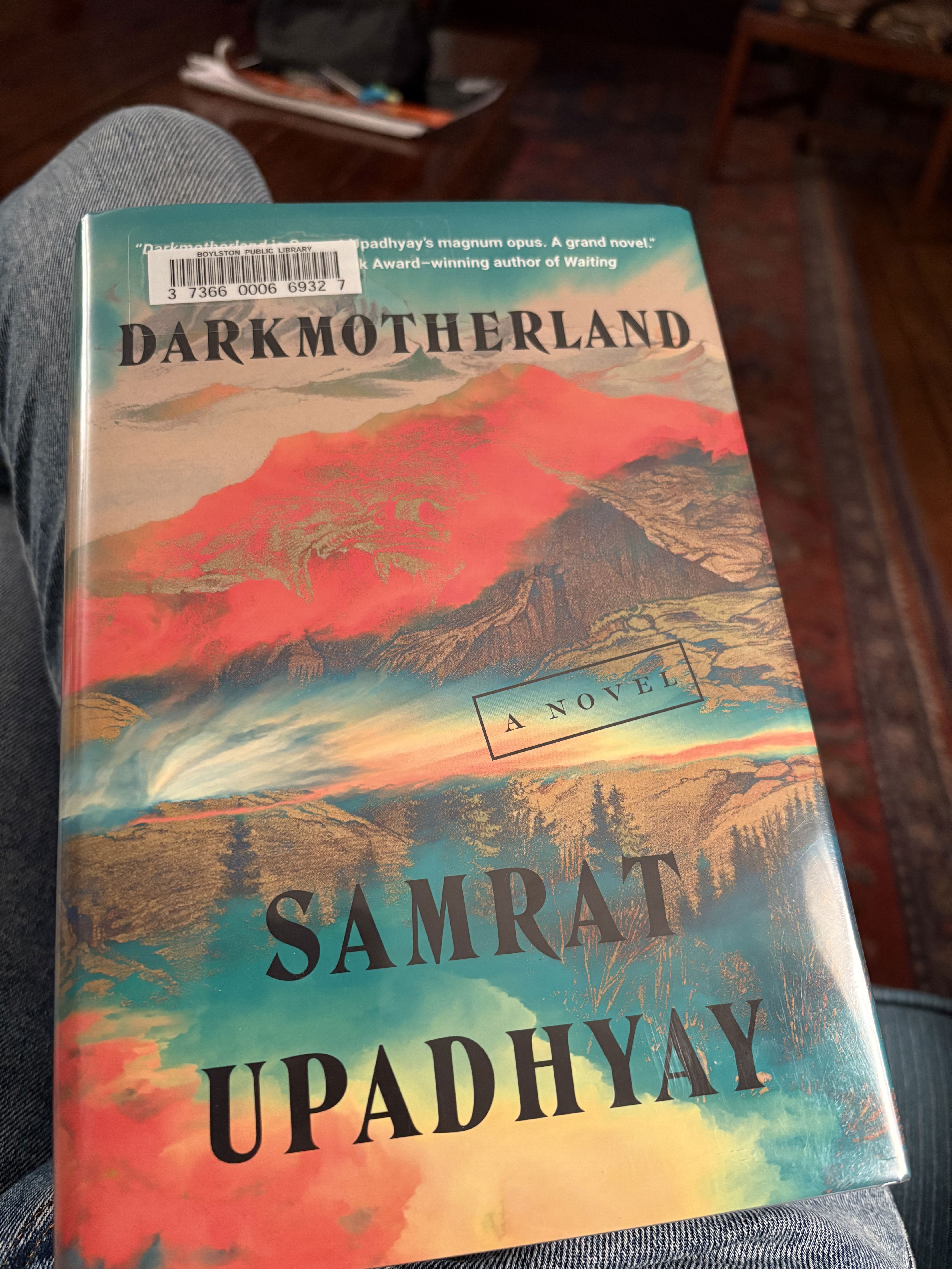 Hardcover copy of Darkmotherland by Samrat Upadhyay