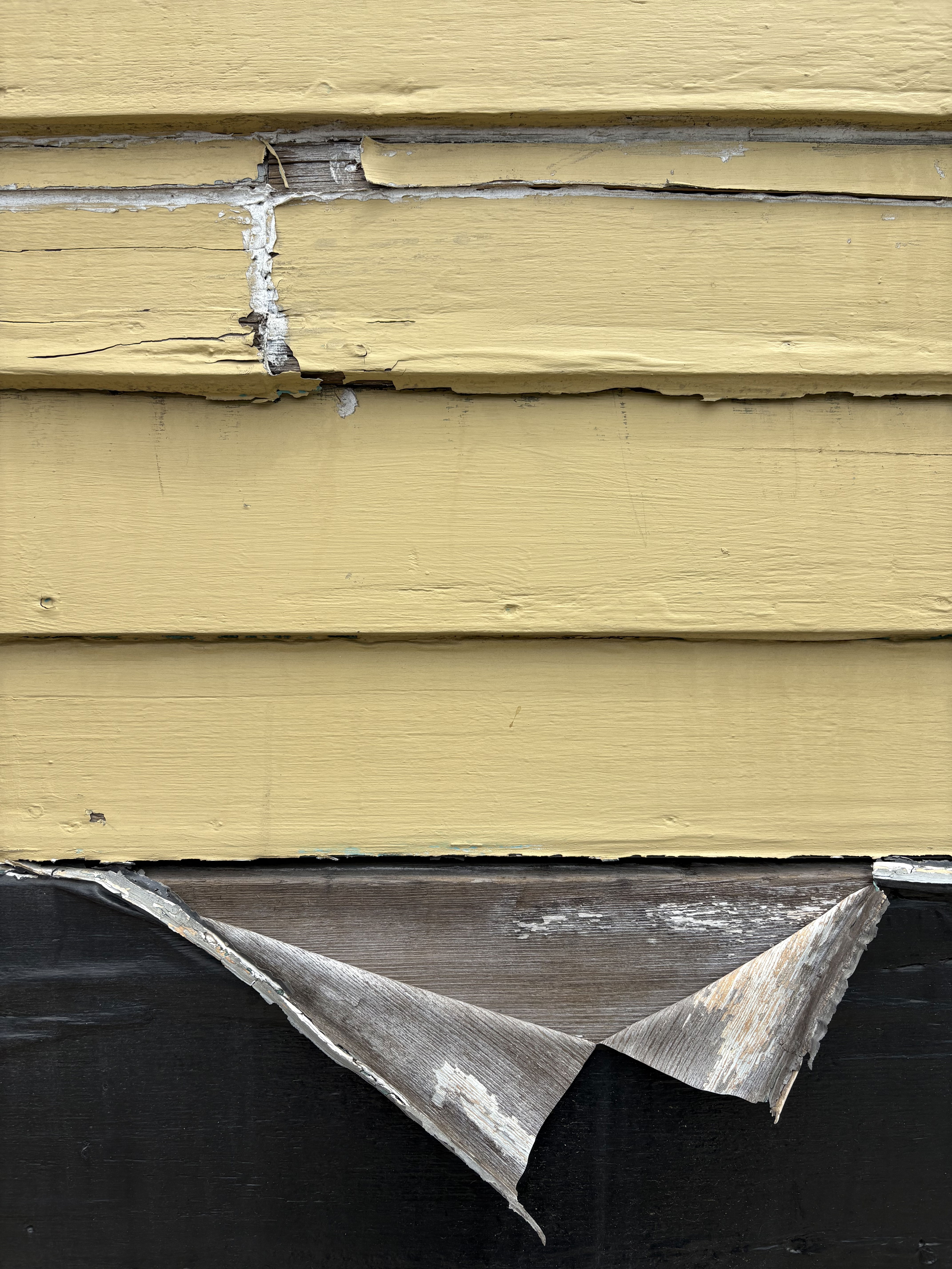 Peeling paint on a wall