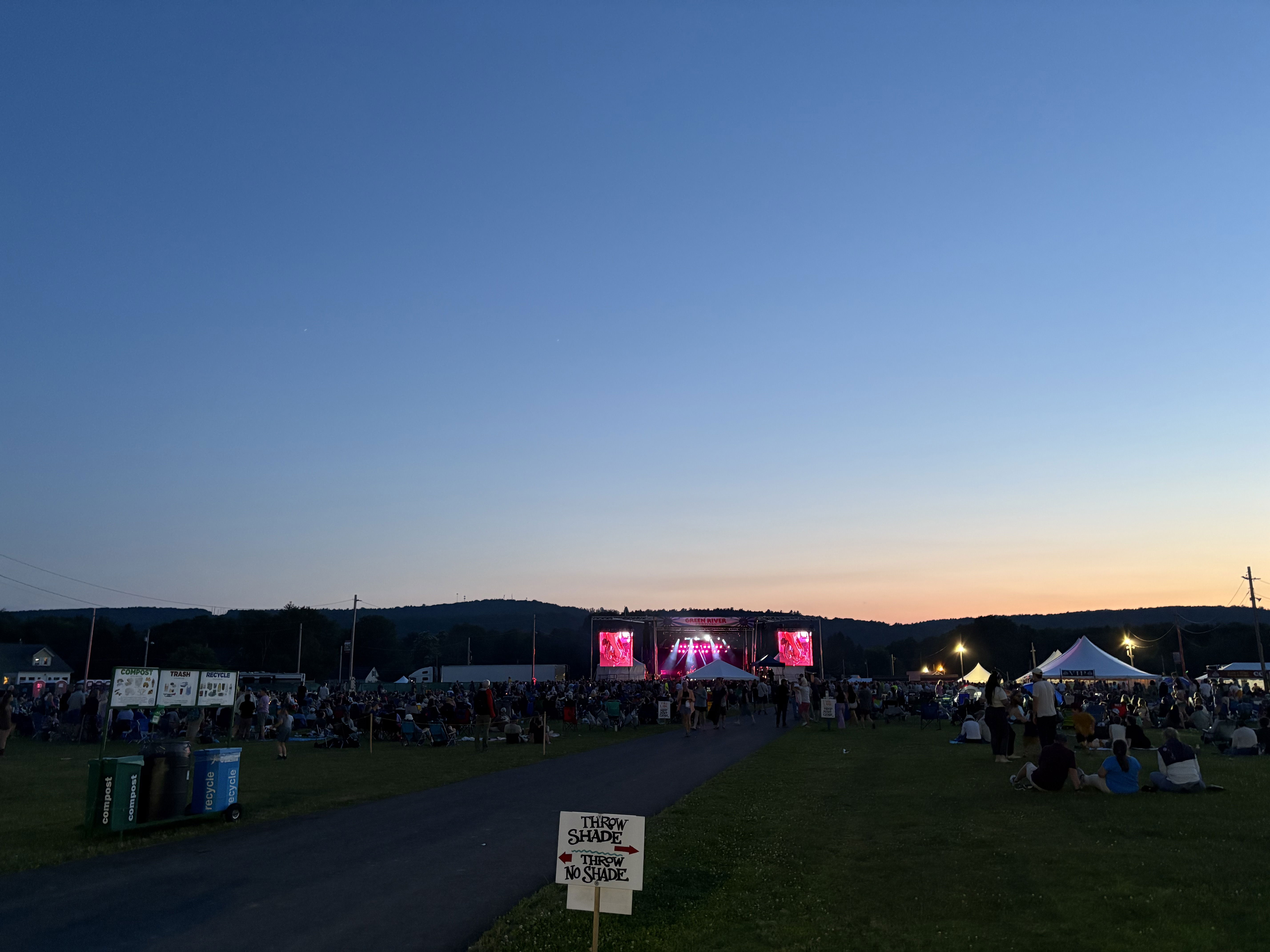 Stage, Sky, and Crowd