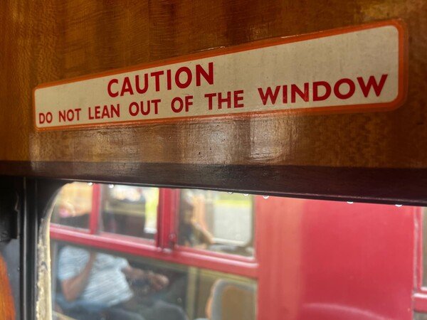 Do not lean out of the window