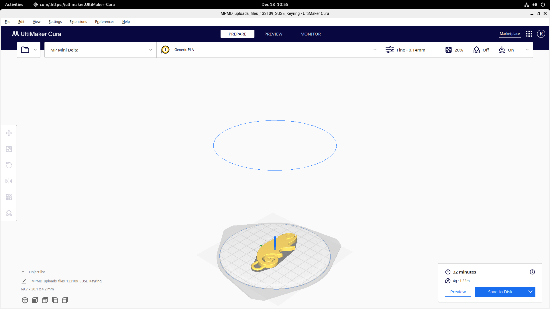 load it in Cura and slide