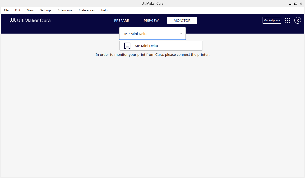also doesn't work with Cura