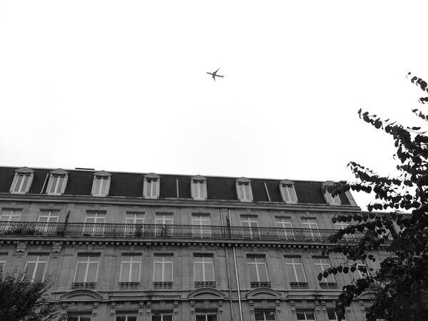 Een vliegtuig boven Brussel...