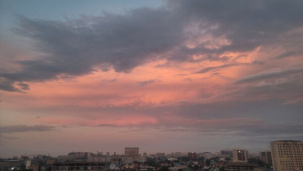June sunset, 8:39 PM