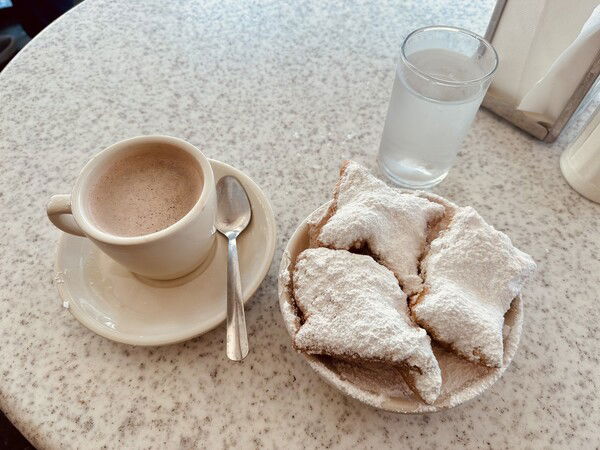Biegnets at Cafe Du Monde in the French Quarter