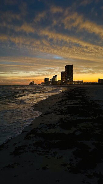 Sundown over Gulf Shores, Alabama