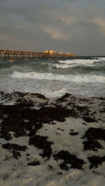 Storms churning up the surf