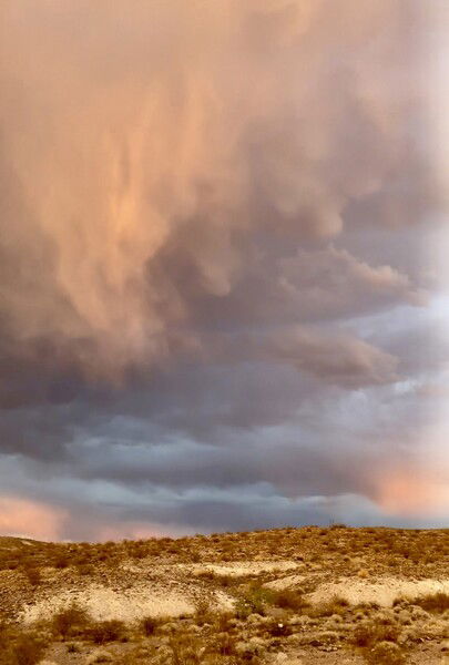 Desert rain near Lake Mead, NV
