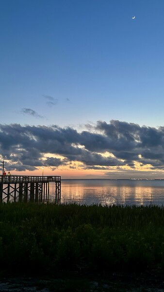 Sunset over Mobile Bay