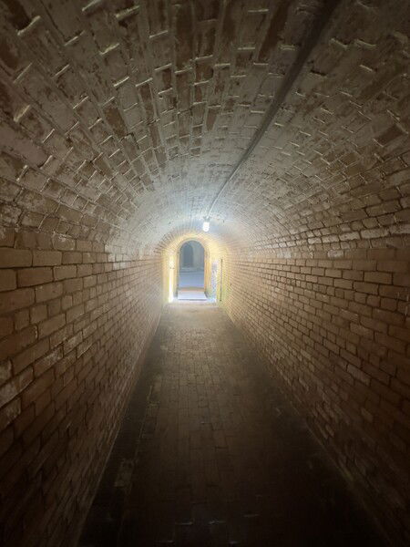A passageway inside Fort Gaines, Dauphin Island, Alabama

Passageway © 2025 by Eric von Foerster is licensed under CC BY-SA 4.0
