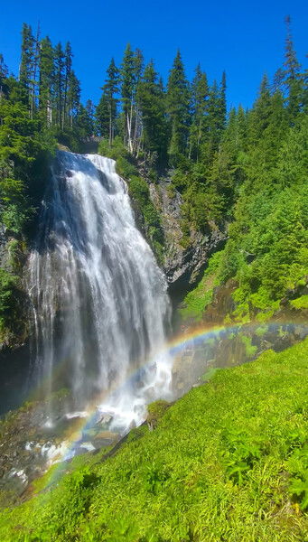 Narada Falls, Mt. Rainier National Park, Paradise River, Washington

Narada Falls Rainbow  © 2025 by Eric von Foerster is licensed under CC BY-SA 4.0
