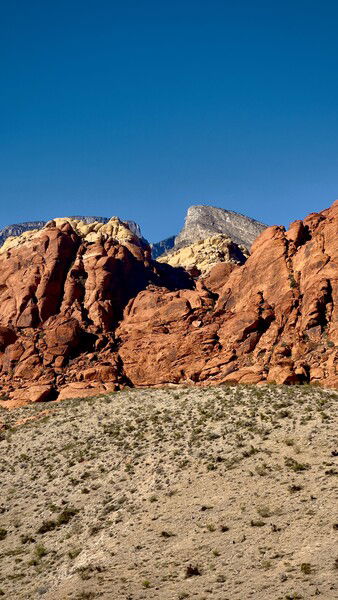 The red rocks of the Calico Hills