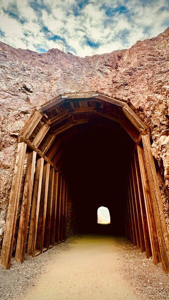 One of several tunnels on Historic Railroad Trail