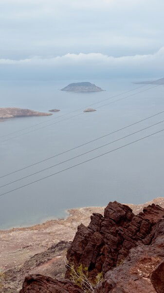 High above Lake Mead