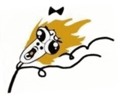 A classic 'rage comic' image of a stick figure girl being blown away.