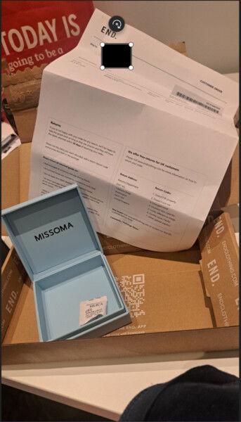 The entire contents of the box